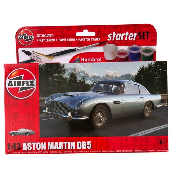 Airfix Aston Martin DB5 Plastic Model Kit Starter Set NEW A55011 James Bond Car - Picture 1 of 5